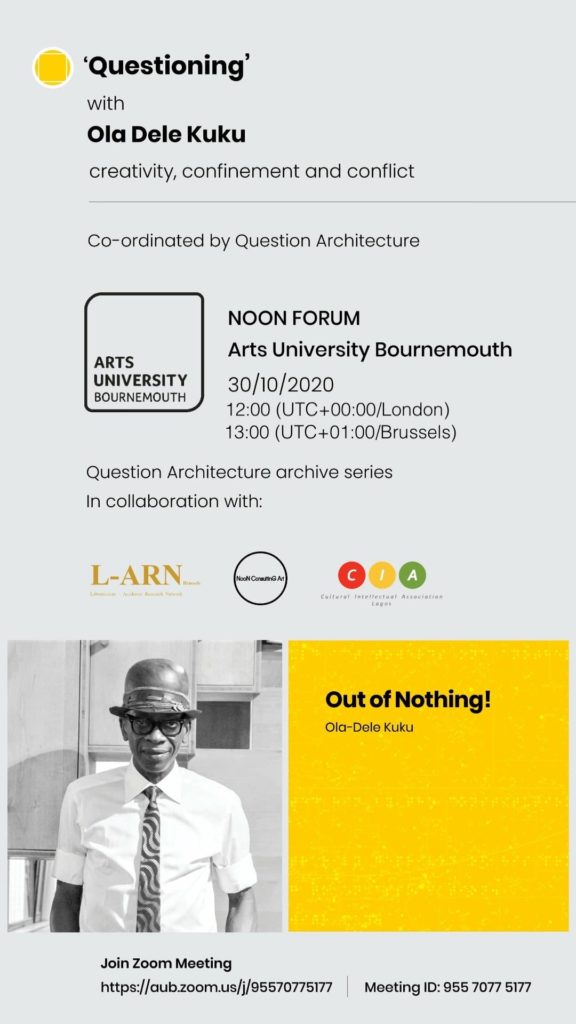 Noon Lecture Oct 30th 2020 Ola-Dele Kuku 